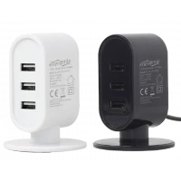 Incarcator Energenie EG-U3C3A-01-MX, 5W, Negru