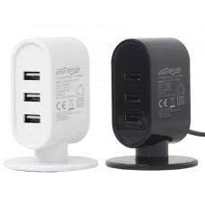 Incarcator Energenie EG-U3C3A-01-MX, 5W, Negru