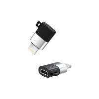 Adaptor USB XO NB149B, micro-USB (F)/Lightning, Negru