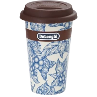 Термокружка DeLonghi DLSC064, 0,3л, Белый | Синий