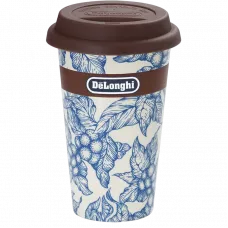 Cană termos DeLonghi DLSC064, 0,3L, Alb | Albastru