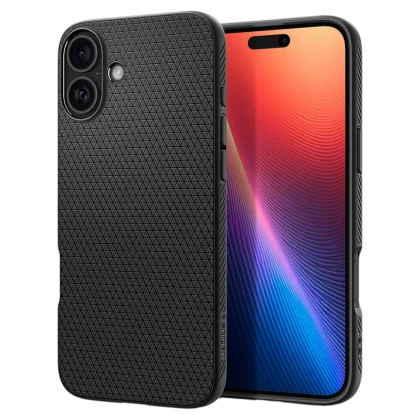 Husă Spigen iPhone 16 Plus Liquid Air, Negru mat