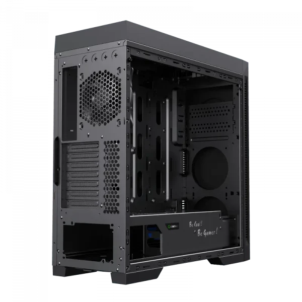 Компьютерный корпус Gamemax Abyss TR, Midi-Tower, Без блока питания, Чёрный