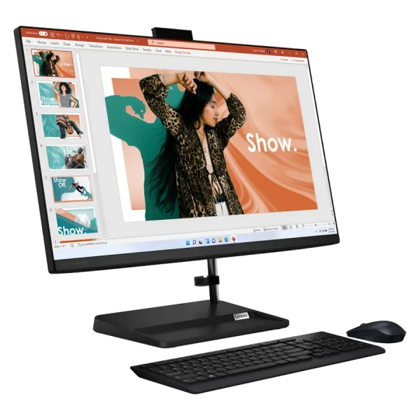 Computer All-in-One Lenovo IdeaCentre 3 24IAP7, 23,8, Intel Core i5-12450H, 8GB/512GB, Fără SO, Negru