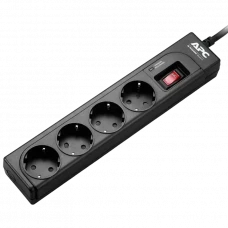 Prelungitor electric APC Essential SurgeArrest P43B-RS, 4 Prize, 1m, Negru