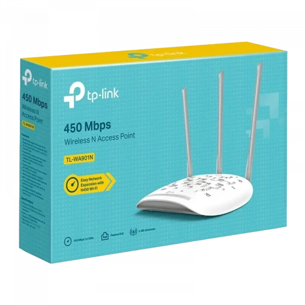 Беспроводная точка доступа TP-LINK TL-WA901N, 450 Мбит/с, Белый