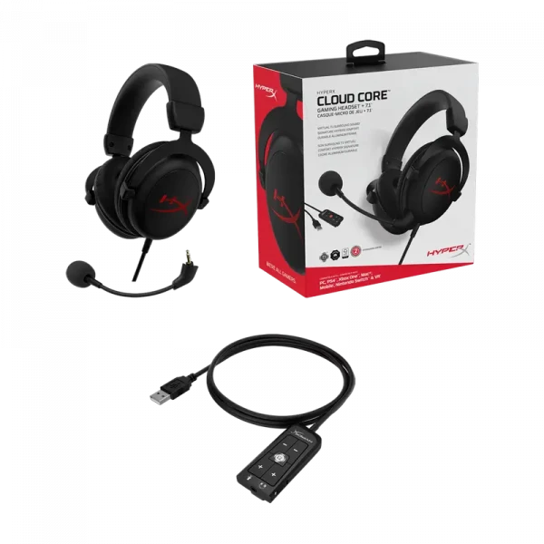 Наушники HyperX Cloud II Core, Беспроводной, Чёрный