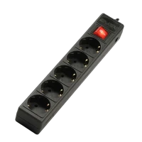Prelungitor electric SVEN Optima Base, 5 Prize, 1,8m, Negru