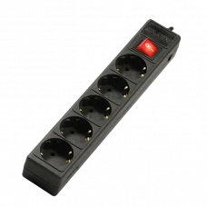 Prelungitor electric SVEN Optima Base, 5 Prize, 1,8m, Negru