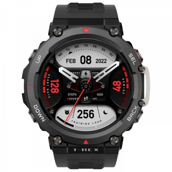 Ceas inteligent Xiaomi Amazfit T-Rex 2, 47mm, Ember Black