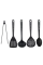 Set de ustensile de bucătărie Polaris Kontur-5N, Negru