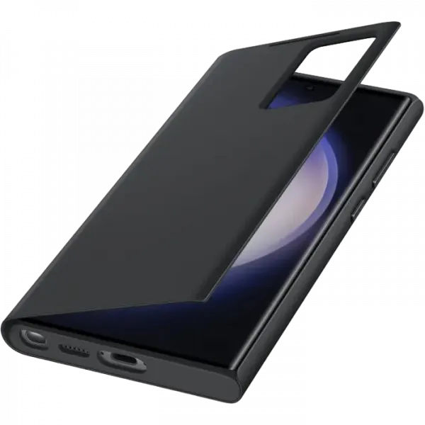 Чехол-бумажник Samsung Smart View for Galaxy S23 Ultra, Чёрный