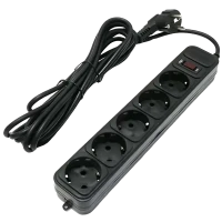 Prelungitor electric Ultra Power UP3-AF-10PPB, 5 Prize, 3m, Negru