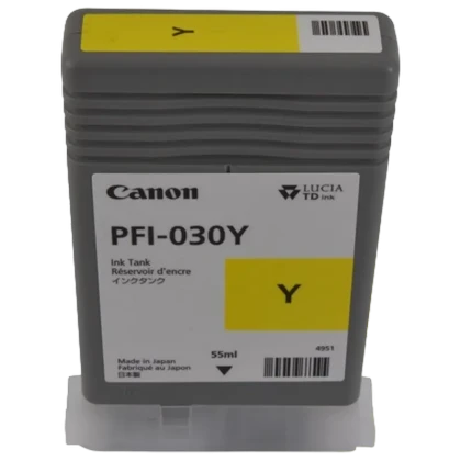 Картридж чернильный Canon PFI-030, 55мл, Жёлтый