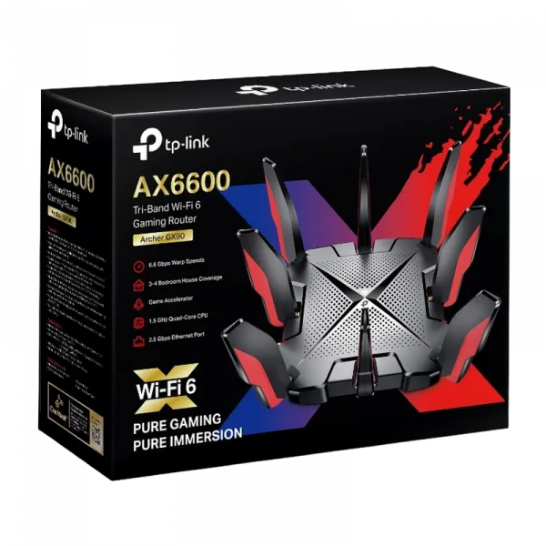 Router fără fir TP-LINK Archer GX90, Negru