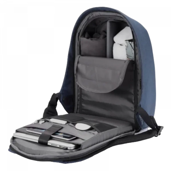 Rucsac pentru Laptop Bobby PRO, 15.6, Piele artificială, Albastru închis