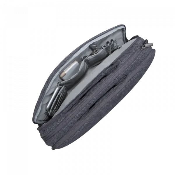 Geantă pentru Laptop RivaCase Egmont, 15.6, Poliester, Gri