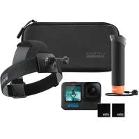 Cameră Video Sport GoPro Hero 12 + Enduro + Head Strap + Handler Floating, Negru