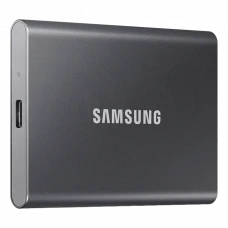 SSD portabil extern Samsung Portable SSD T7, 2 TB, Grey (MU-PC2T0T/WW)