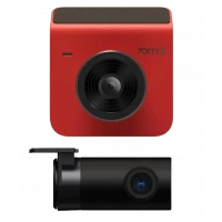 Комплект видеорегистраторов передней и задней панели автомобиля 70mai Dash Cam A400, 2560x1440, Красный