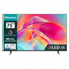 75 QLED SMART TV Hisense 75E7KQ, 3840x2160 4K UHD, VIDAA U6.0, Negru