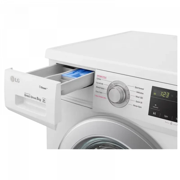 Стиральная машина LG F4J3TS4WE, 8кг, Белый