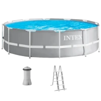 Piscină cu cadru metalic Intex Prism Frame, 8592L, Gri, 26716