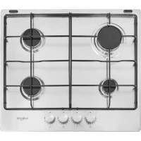 Газовая варочная панель Whirlpool TKRL 650 IX, Нержавеющая сталь
