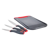 Set de Cuțite Rondell RD-1010, Negru/Rosu