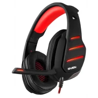 Игровая Гарнитура SVEN AP-U997MV, Проводной аналоговый, Чёрный/Красный