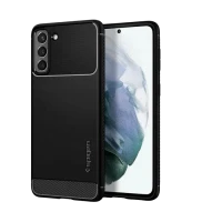 Husă Spigen Galaxy S21, Rugged Armor, Negru mat