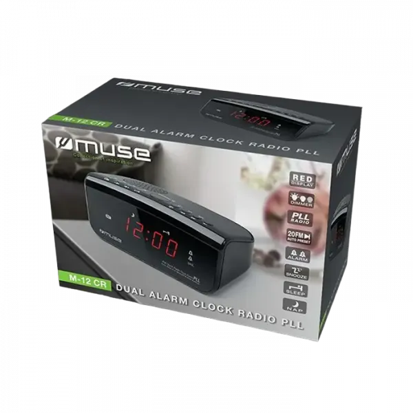 Radio portabil MUSE M-12 CR, Negru