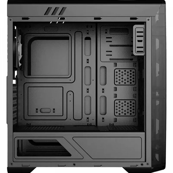 Carcasă PC Gamemax MoonLight FRGB, Midi-Tower, Fără PSU, Negru