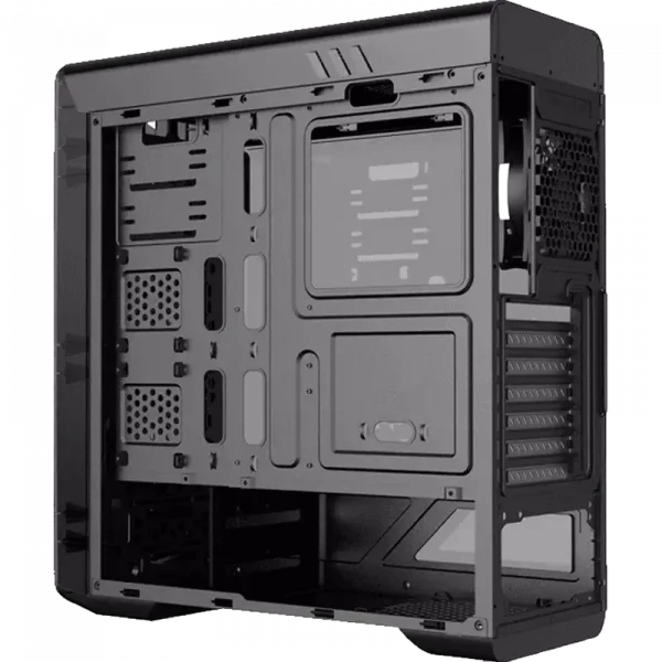 Carcasă PC Gamemax MoonLight FRGB, Midi-Tower, Fără PSU, Negru