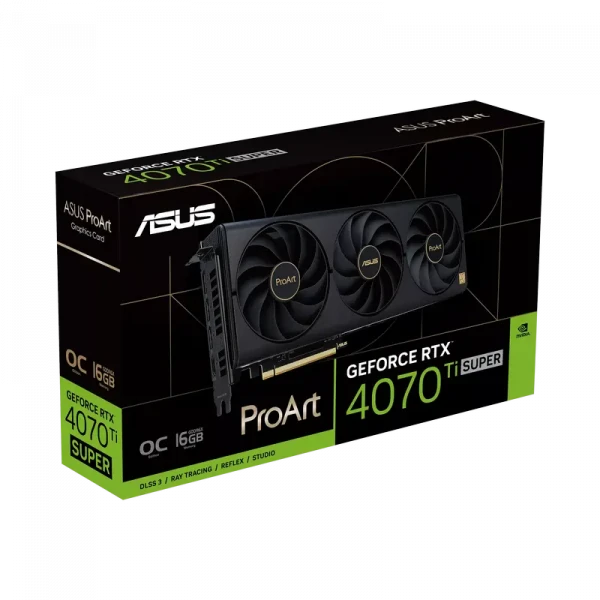 Placă Video ASUS PROART-RTX4070TIS-O16G, 16GB GDDR6X 256bit