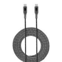 Cablu de încărcare și date Cellularline Long Cable, USB Type-C/USB Type-C, 2,5m, Negru