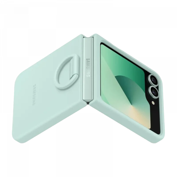 Чехол Samsung Silicone Case Flip 6, Мятный