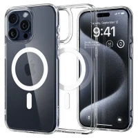 Husă Spigen iPhone 15 Pro Ultra Hybrid Mag Magsafe, Transparent