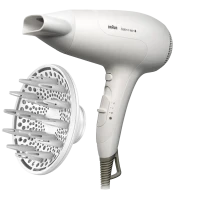 Фен Braun Satin Hair 3 PowerPerfection, 2000 Вт, Белый
