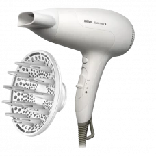 Uscător de păr Braun Satin Hair 3 PowerPerfection, 2000 W, Alb