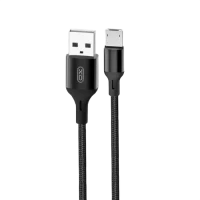 Cablu încărcare și sincronizare XO NB143, USB Type-A/micro-USB, 2m, Negru