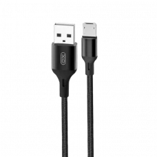 Cablu încărcare și sincronizare XO NB143, USB Type-A/micro-USB, 2m, Negru