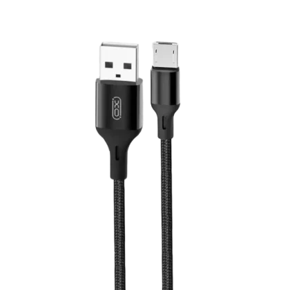 Cablu încărcare și sincronizare XO NB143, USB Type-A/micro-USB, 2m, Negru