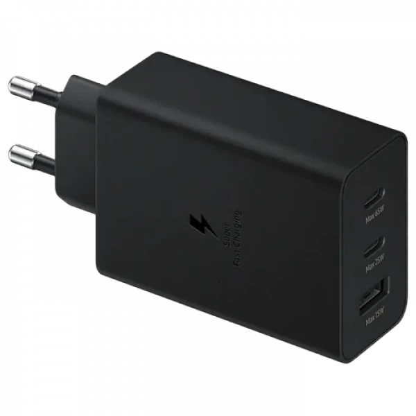 Încărcător Samsung Trio Fast Travel Charger 65W, Negru