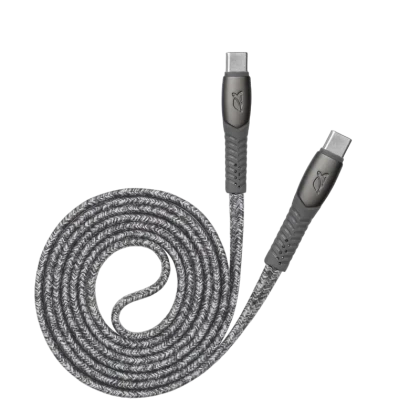 Кабель для передачи данных Rivacase PS6105, USB Type-C/USB Type-C, 1,2м, Серый