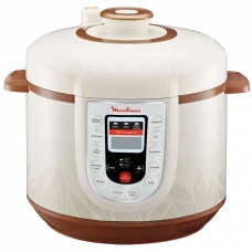Aparat de gătit multifuncțional sub presiune Moulinex CE501134, Maro / Alb