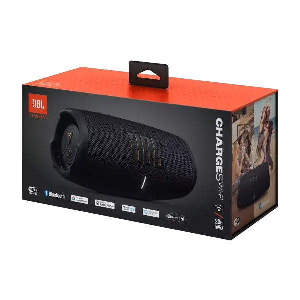 Портативная колонка JBL Charge 5 Wi-Fi, Чёрный