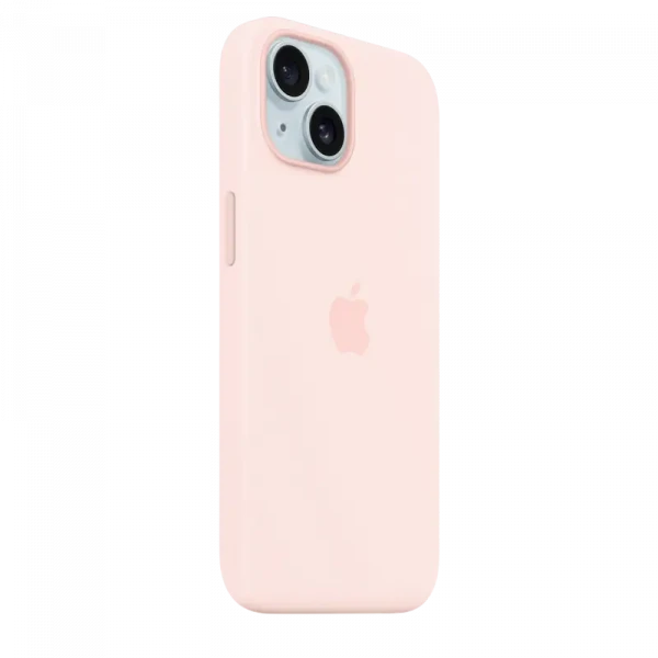 Чехол Apple iPhone 15 Silicone Case with MagSafe, Light Pink