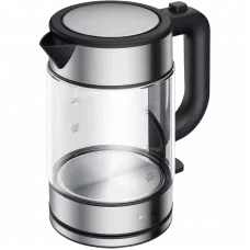 Fierbător electric Xiaomi Electric Glass Kettle, Negru/Oțel inoxidabil
