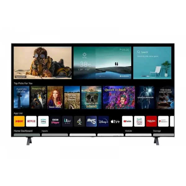 50 LED SMART TV LG 50UP80006LA, 3840x2160 4K UHD, webOS, Negru